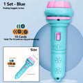 Kids Projector Flashlight – 10 Slide Cards, 80 Images, Bedtime Storytelling Toy