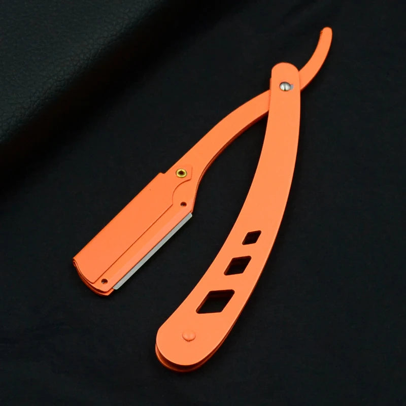 Men's Barber Shaving Razor & Blades Set — Antique-Style Professional Straight Razor