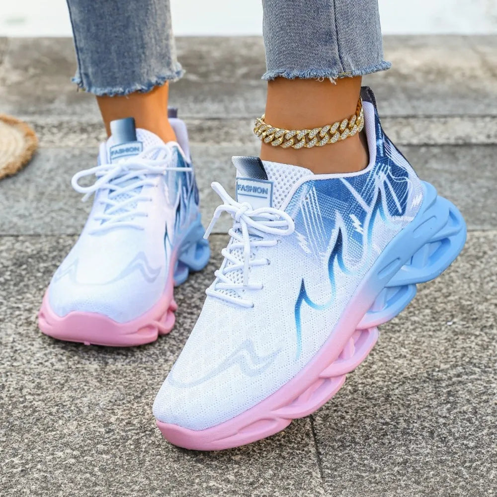 Women's Breathable Lightweight Sneakers – Anti-Slip Walking & Running Shoes