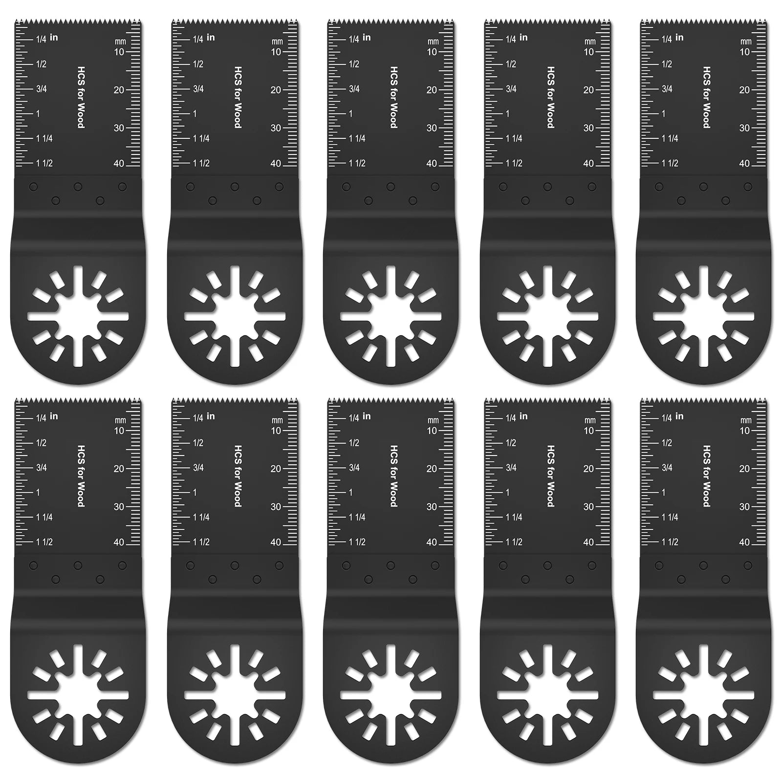 20PCS Multi Tool Blades Oscillating Saw Blade Multi-Function Saw Blade Renovator Multi Cutter Blade For Wood Plastic Metal Cutti