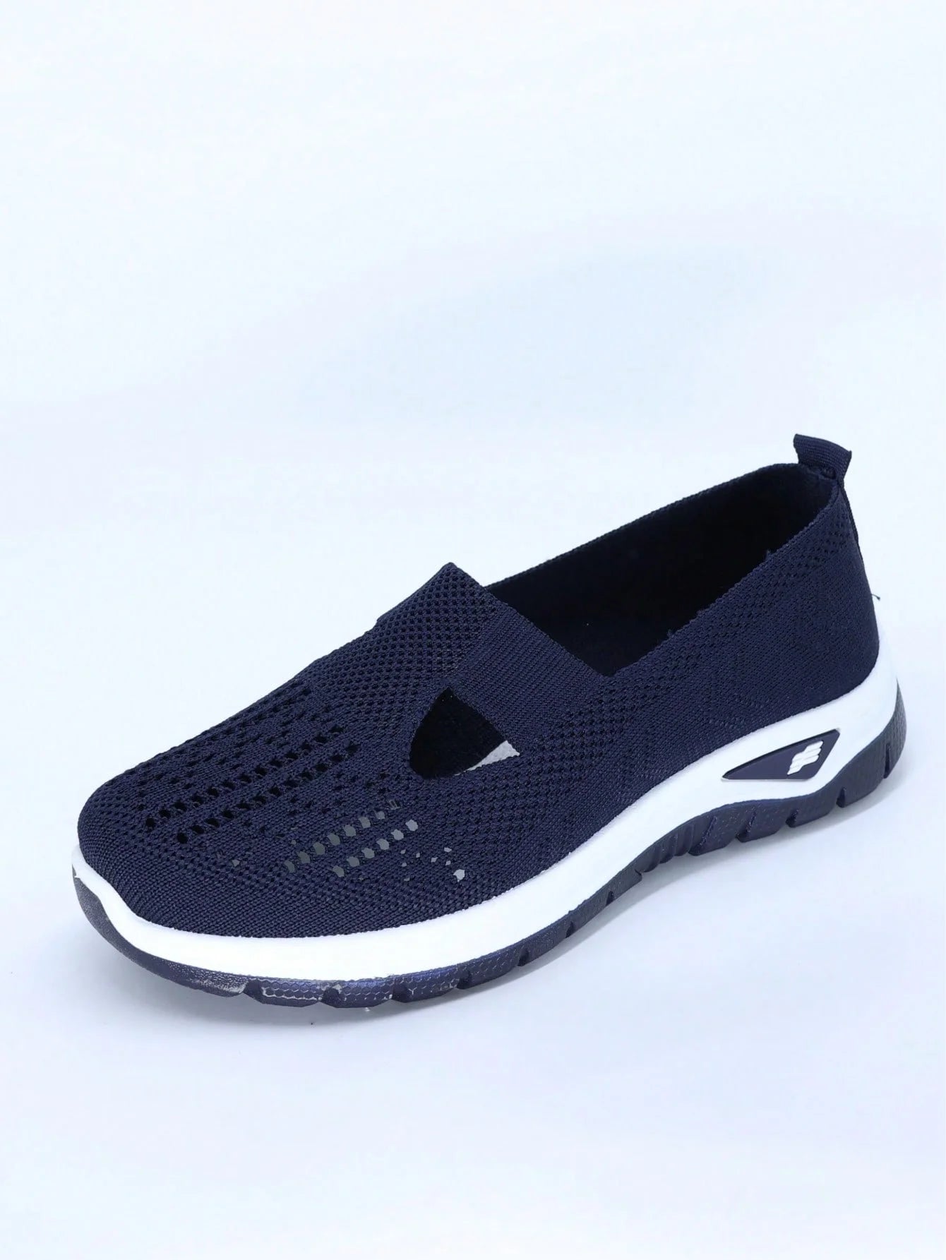 Women's Slip-On Knit Casual Sneakers – Lightweight Soft-Sole Walking Shoes