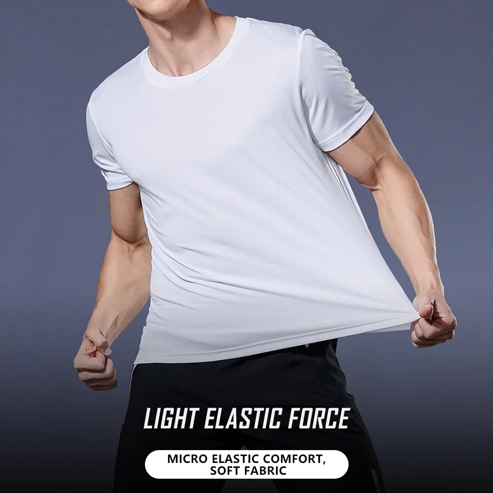 Men's Quick-Dry Athletic T-Shirt – Moisture Wicking, Gym & Running, Sizes M-4XL