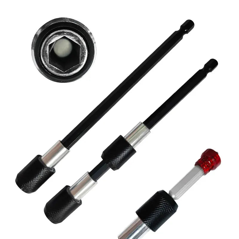 3PC 1/4" Hex Quick-Release Extension Rod Set – 60/100/150mm Drill Driver Bits