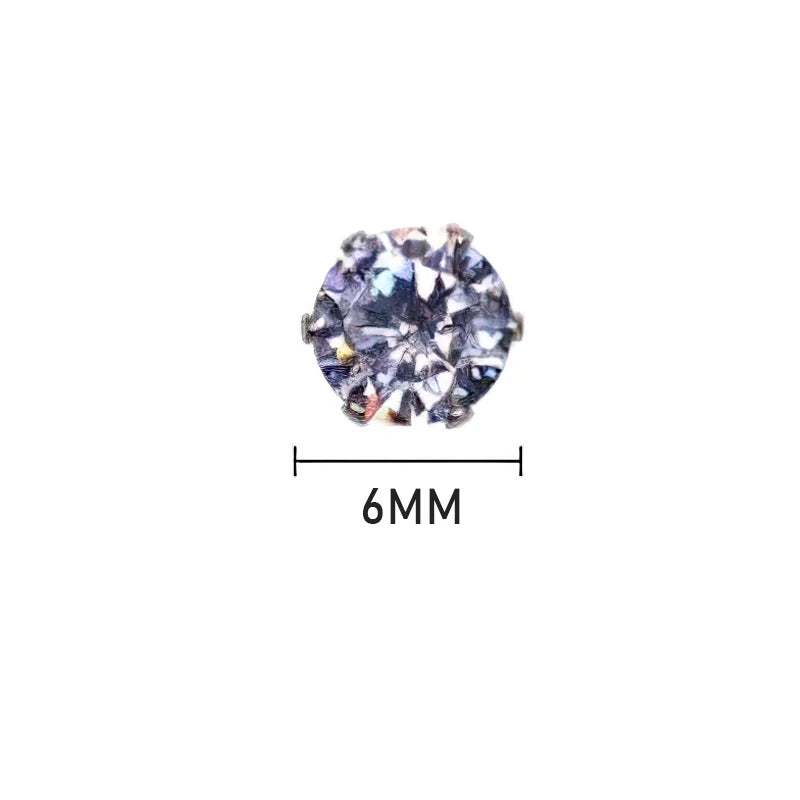 Pendientes Magnéticos de Cristal con Diamantes de Imitación – Sin Perforación, Unisex