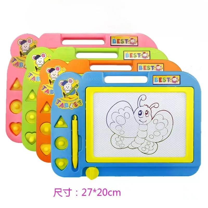 Kids Magnetic Drawing Board – Reusable Doodle Pad with Pen & Erasers