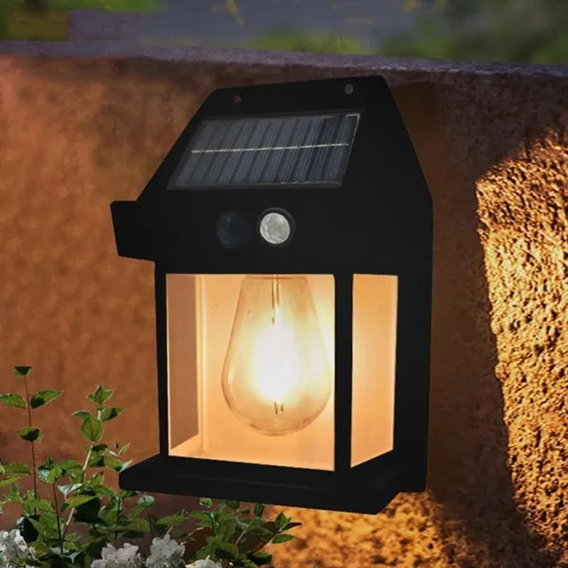 Solar Motion Sensor Wall Light – 3 Modes, IP65 Waterproof, LED Outdoor Lamp