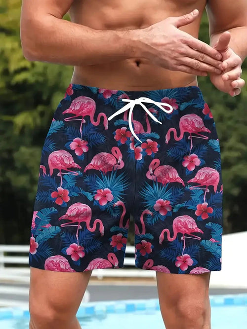 Pantalones cortos de playa impresos en 3D – Pantalones cortos de baño de secado rápido para hombres y niños