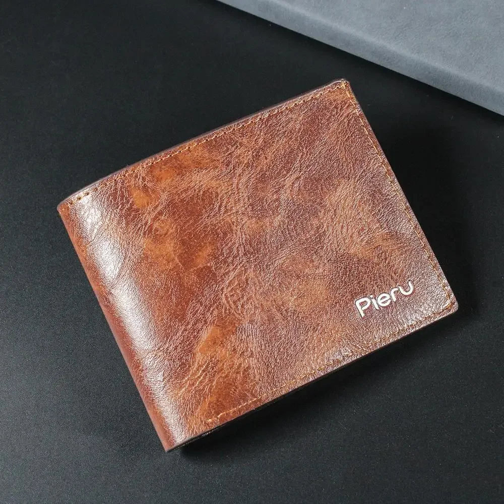 Men's Slim Canvas Card Holder Wallet — Mini Thin Coin Pouch & ID Holder