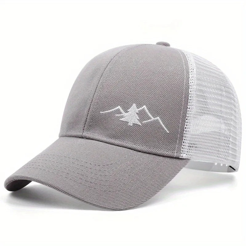 Spring and summer mesh hats for men and women, thin, breathable, sun resistant, sun shading, beach worn baseball caps