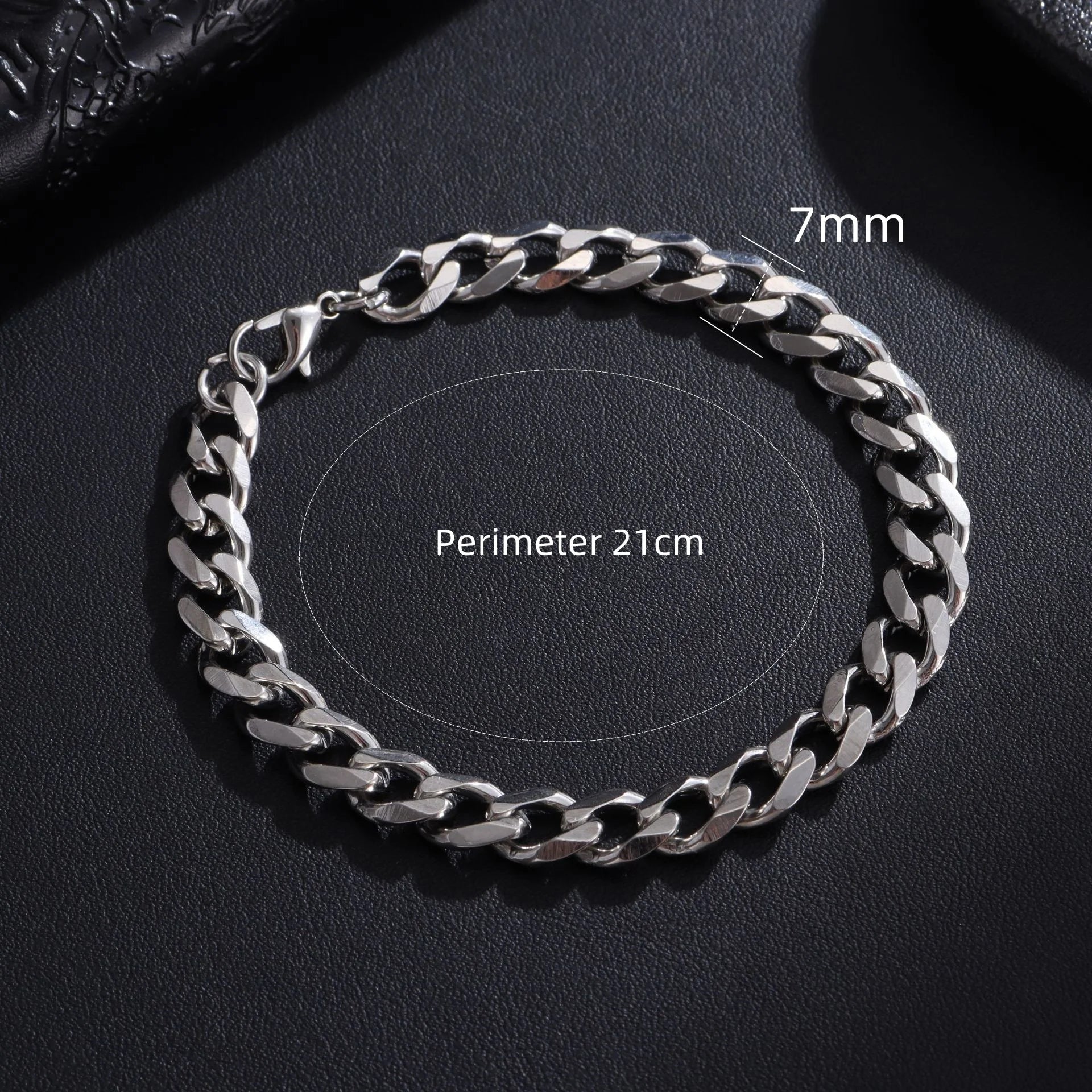 Stainless Steel Cuban Chain Bracelet – 3 to 10mm Widths | Men & Women