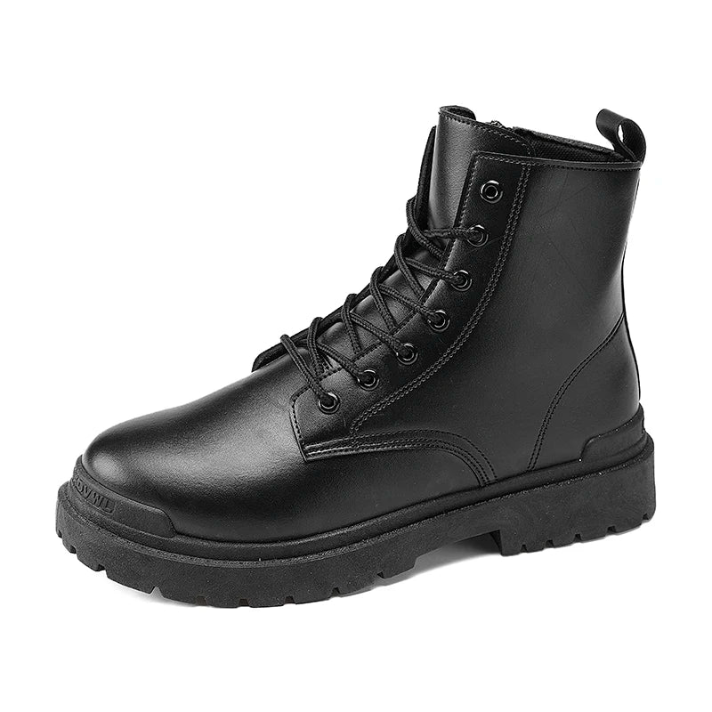 Men's Leather Ankle Boots – Outdoor Hiking, Work & Casual Wear