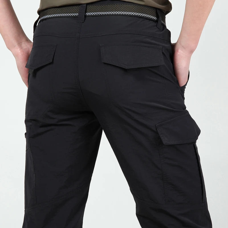 Men's Tactical Cargo Pants – Lightweight Multi-Pocket Outdoor Hiking Trousers
