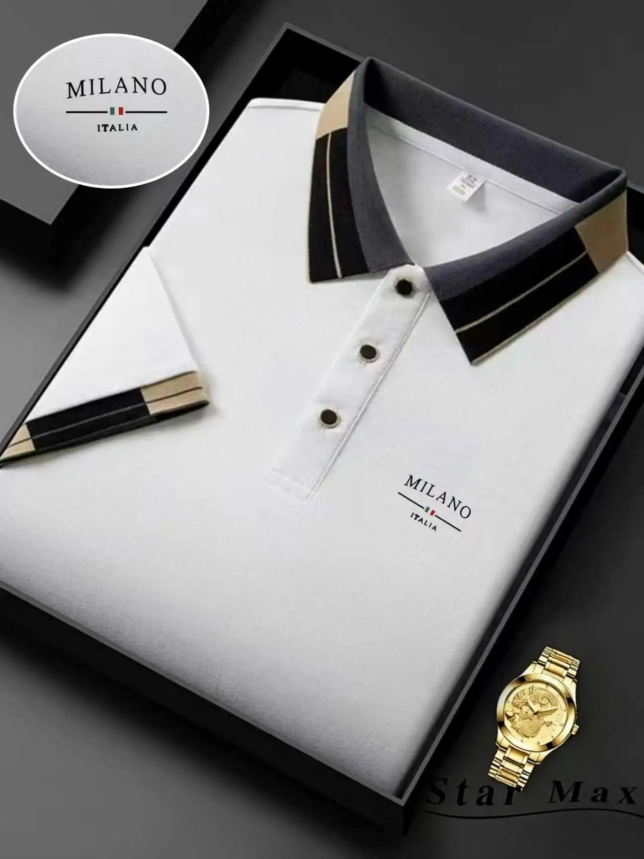 Men's Luxury Horse Embroidery Polo Shirt