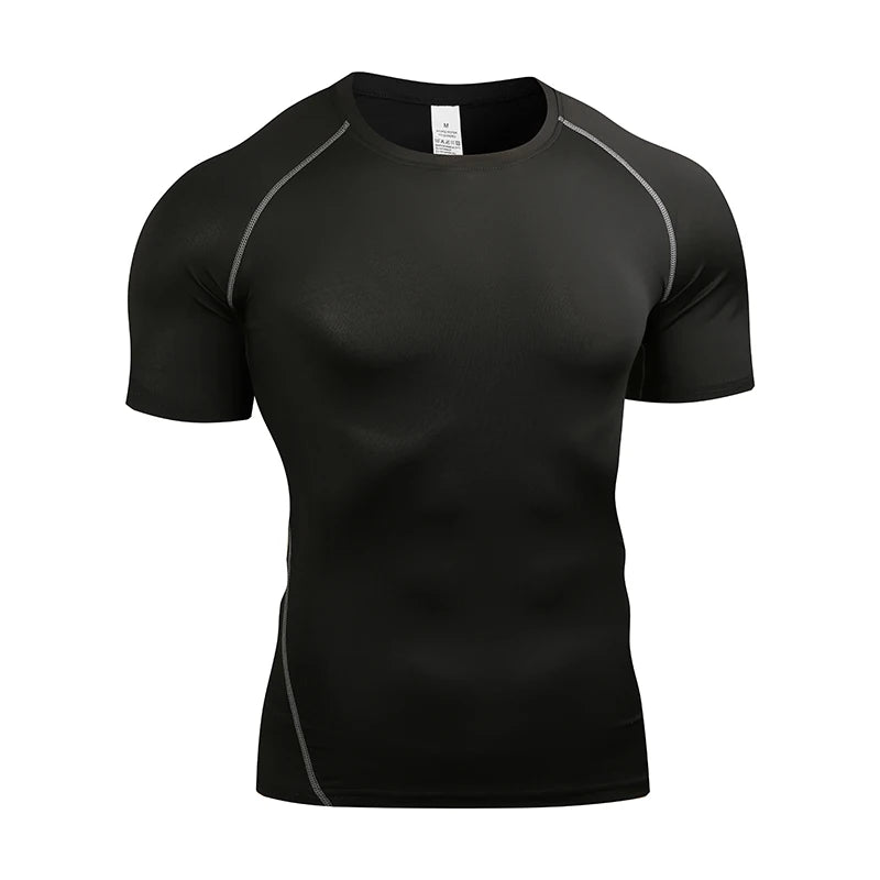 Men's Compression T-Shirt – Quick-Dry Athletic Gym & Running Top