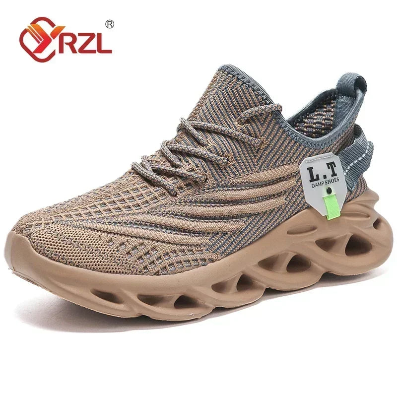 Men's Breathable Mesh Running Sneakers | Lightweight Shock-Absorbing Casual Shoes