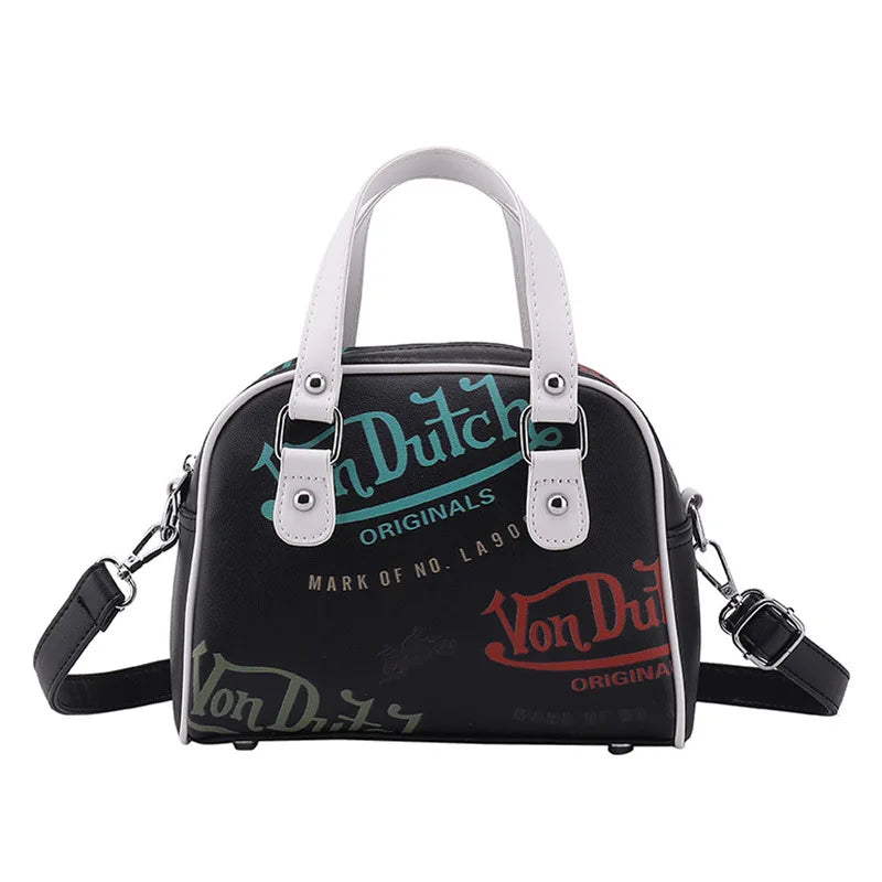 Large Capacity Retro Crossbody Bag — Women's Versatile Shoulder Handbag