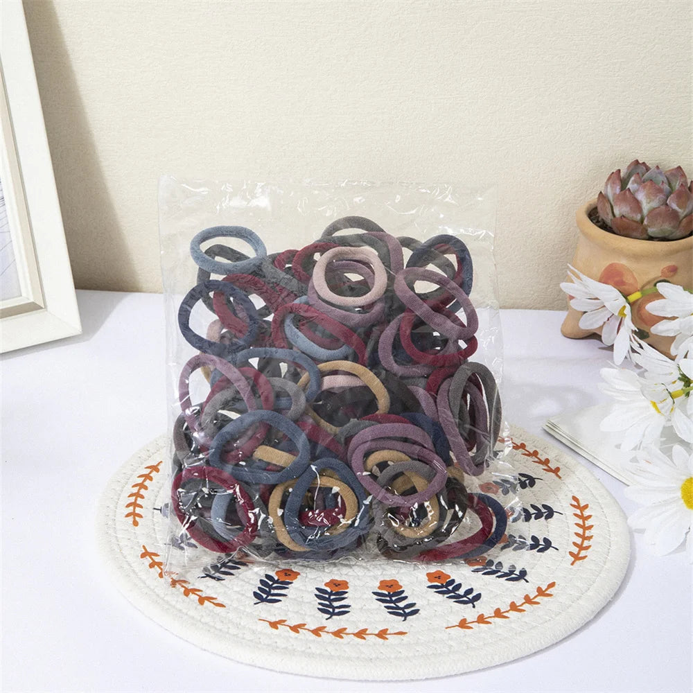 Women's Elastic Hair Bands – High Stretch, Multi-Color Pack