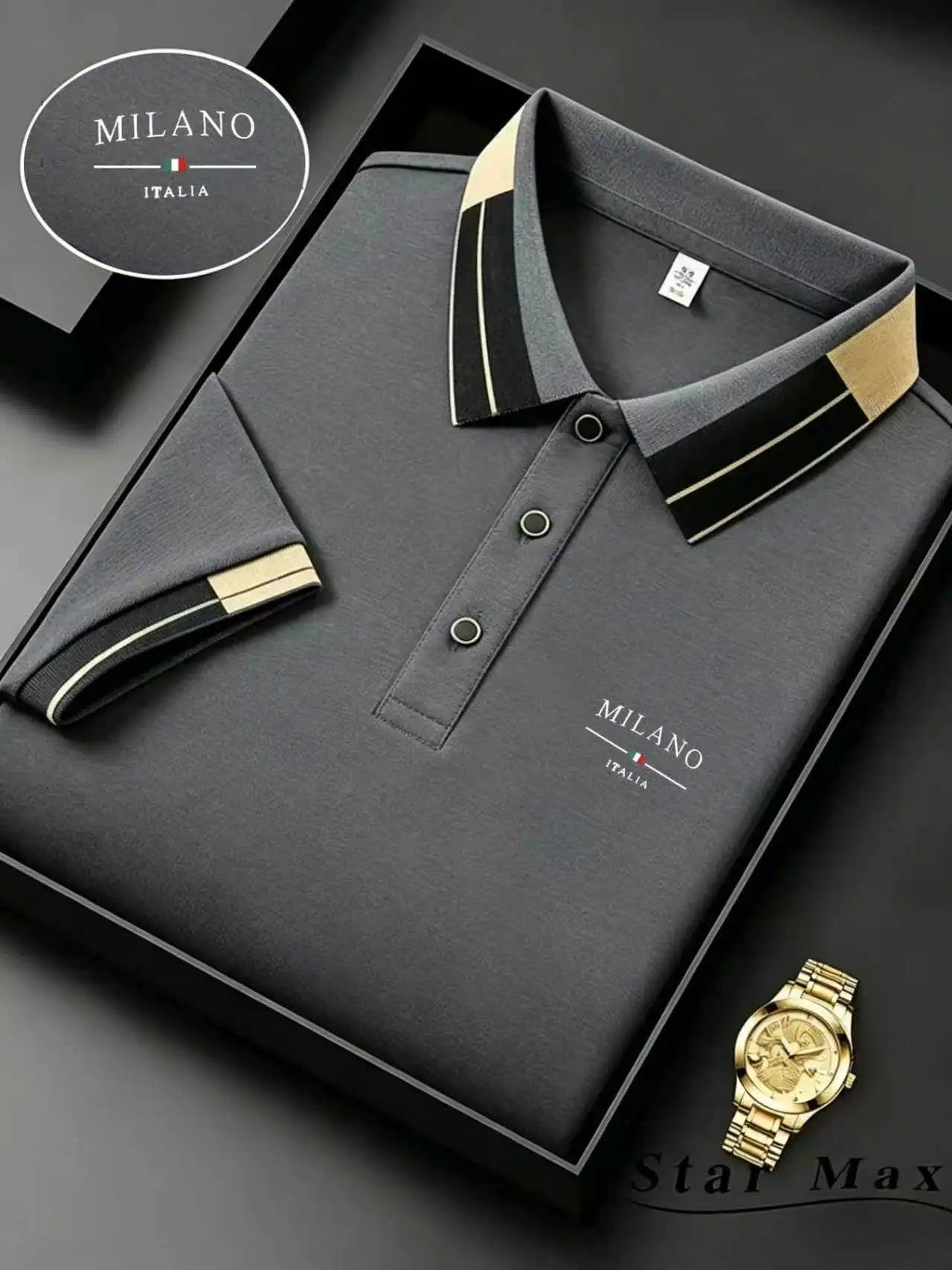 Men's Luxury Horse Embroidery Polo Shirt