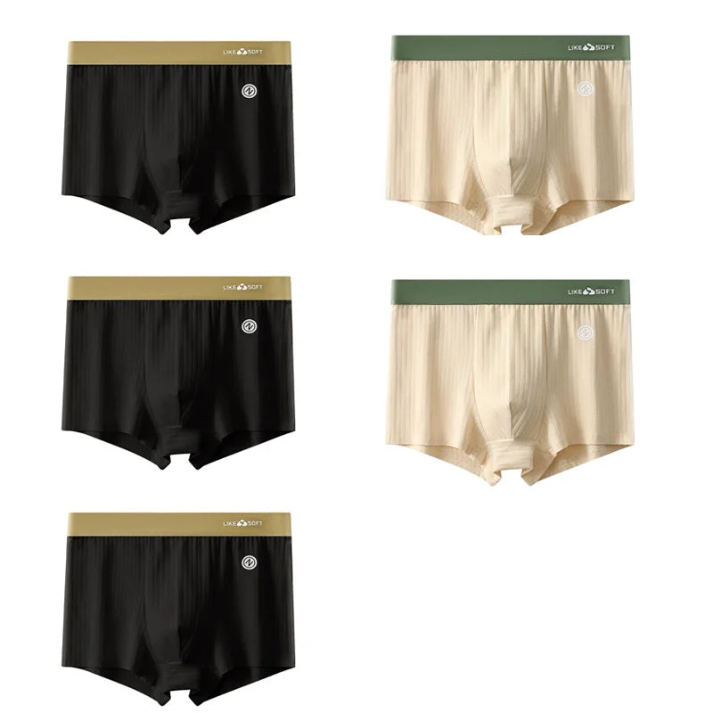 Men's Striped Boxer Shorts – 5-Pack Comfort Fit Underwear