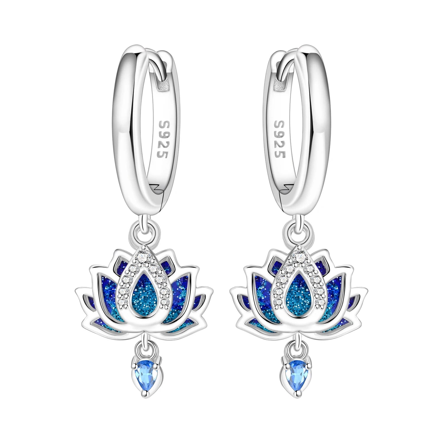 925 Sterling Silver Zircon Butterfly Drop Earrings – Women's Fine Jewelry