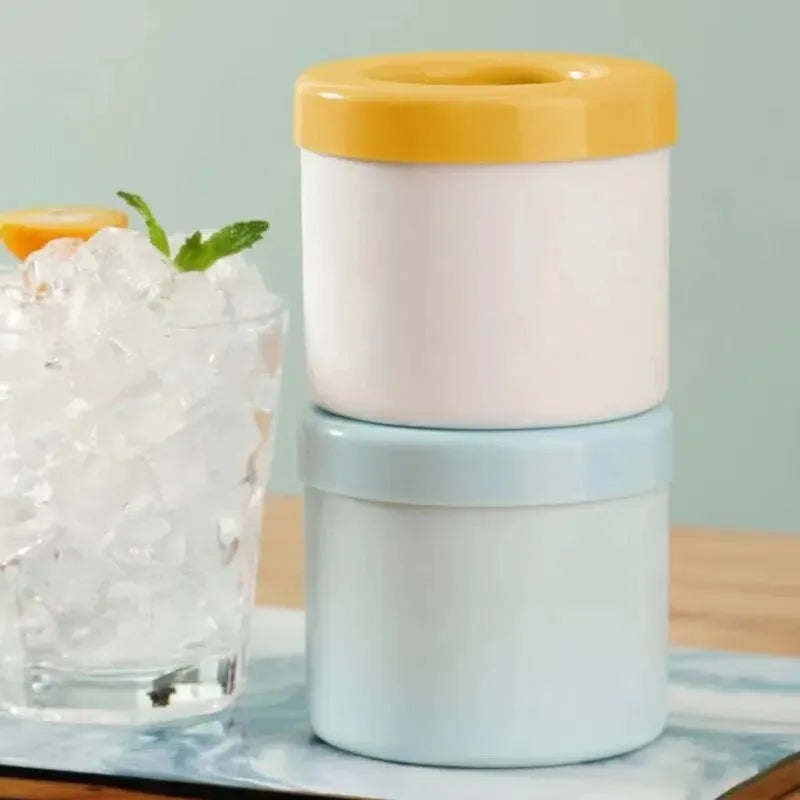 Silicone Round Ice Cube Mold – Cylindrical Ice Maker for Cocktails, Juice & Whiskey