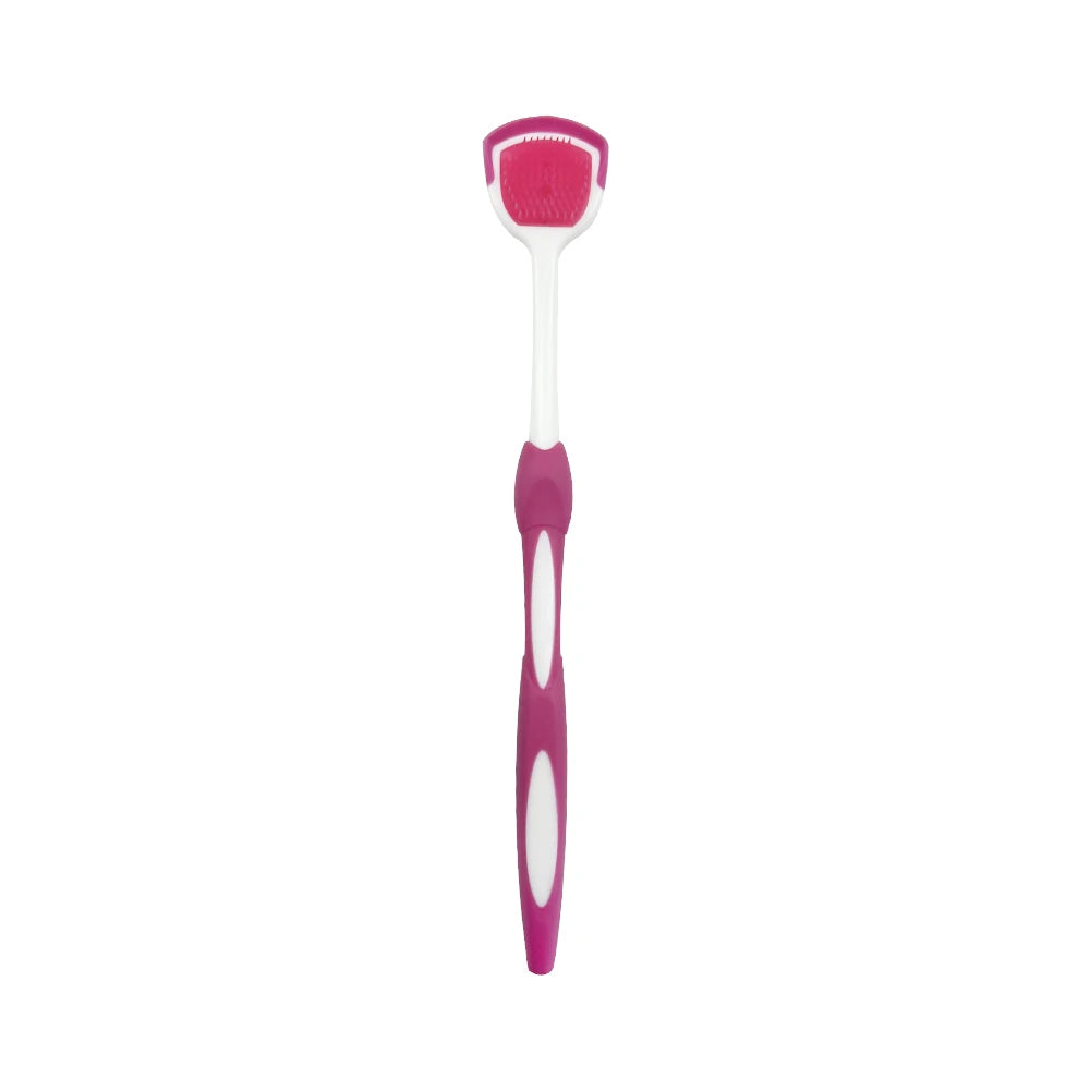 2pcs Tongue Cleaners Adult Kids Reusable Silicone Tongue Scraper Brush Washable Tongue Cleaning Tools Fresh Breath Oral Hygiene
