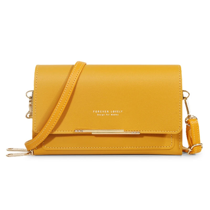 Korean Style Multi-Card Wallet Bag — Large Capacity Phone Pocket Shoulder Bag