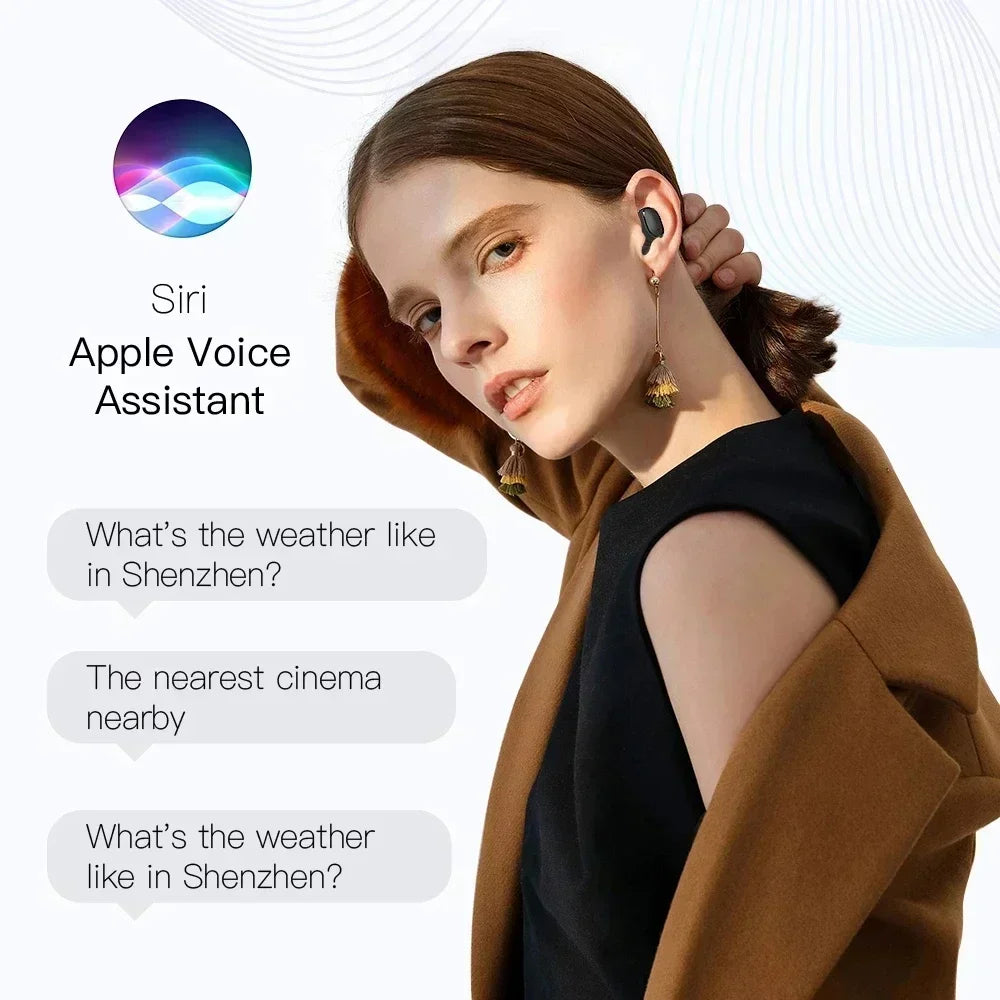 E6S Wireless Earbuds – TWS Bluetooth, Active Noise Cancelling, Waterproof, Built-in Mic