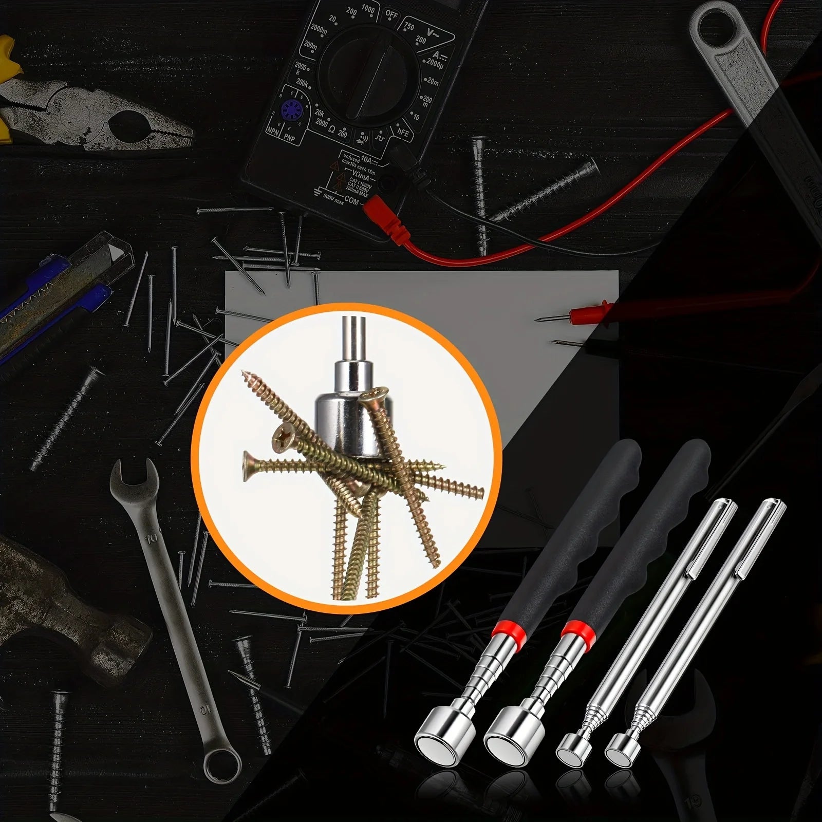 Telescopic Magnetic Pickup Tool – Extendable, Reaches Hard-to-Access Areas