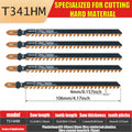 T141Hm1 1-Piece 4 in 6 Tpi Carbide-Tipped Special for Fiber and Plaster T-Shank Jig Saw Blades