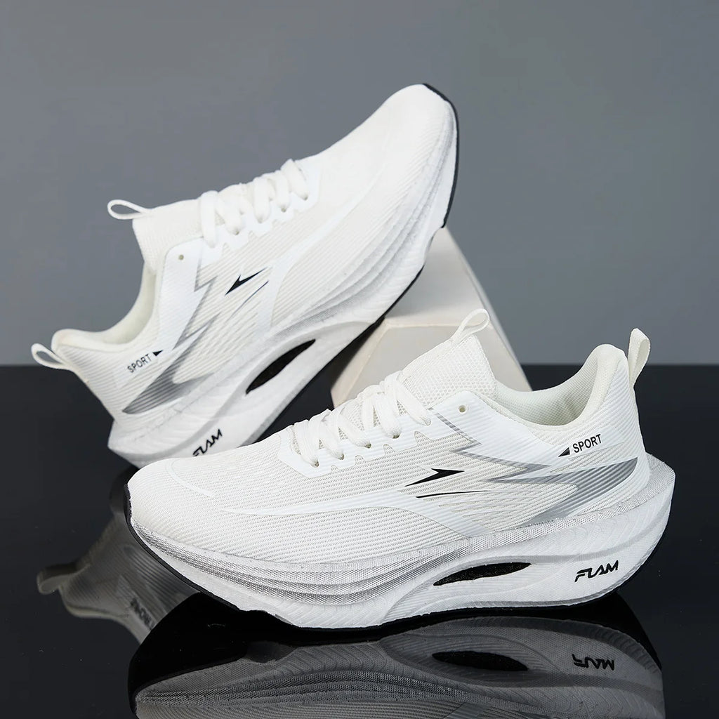 Men's Geometric Running Sneakers | Lightweight Breathable Athletic Shoes