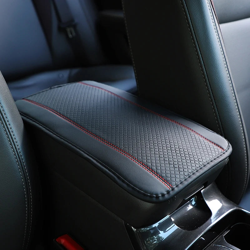 PU Leather Car Armrest Cover Mat – Universal Fit, Waterproof & Non-Slip