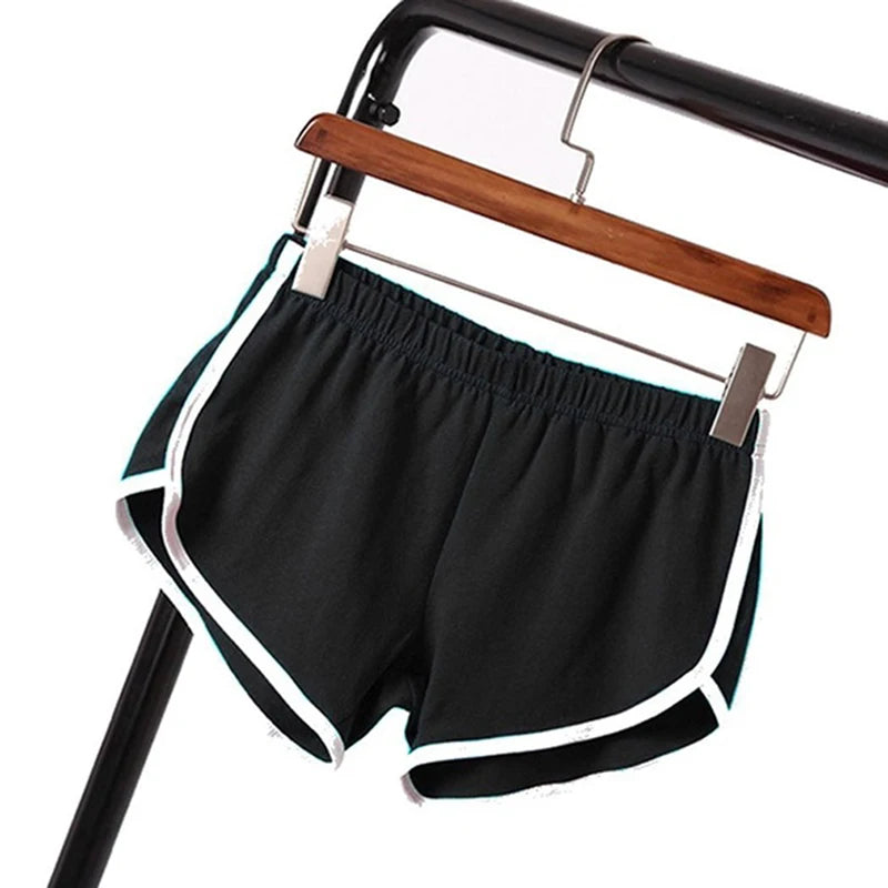 Women's Candy Color Athletic Shorts | High-Waist Elastic Casual Beach Shorts S-XXL