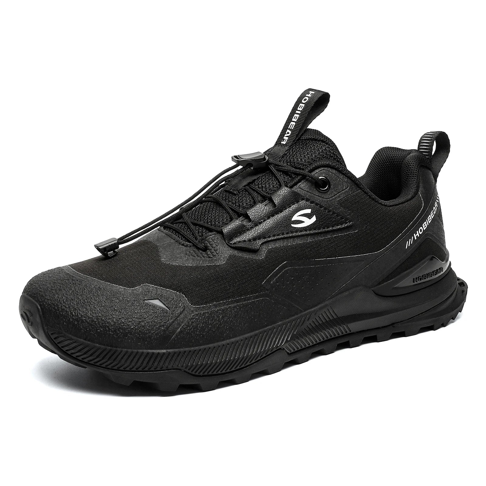 Men's Elastic Band Hiking & Walking Shoes | Non-Slip Outdoor Sneakers