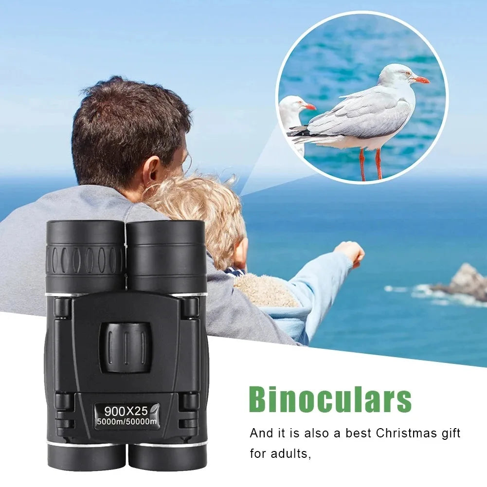 Night Vision HD Binoculars — High Magnification with BAK4 Prism & Phone Clip