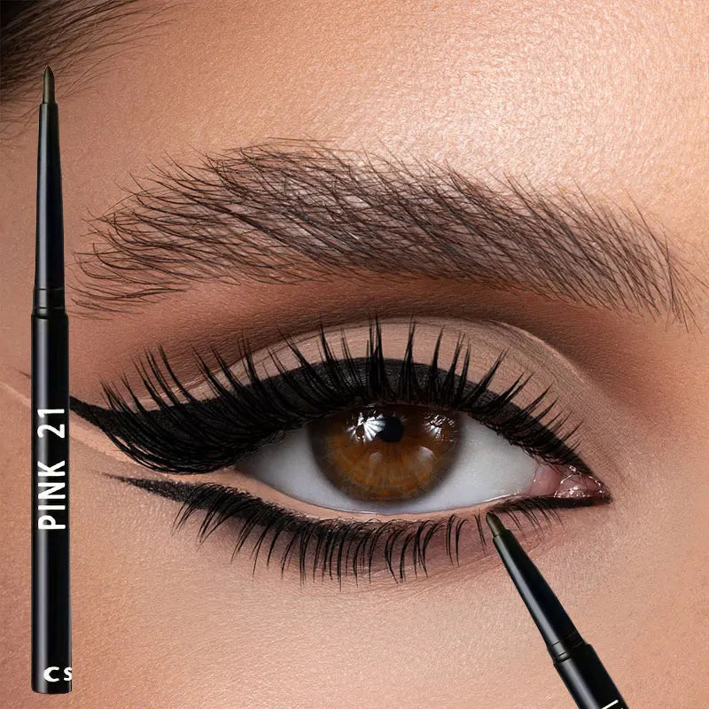 2-Pack Waterproof & Sweat-Proof Black Eyeliner Pencils — Long-Lasting, Smudge-Proof