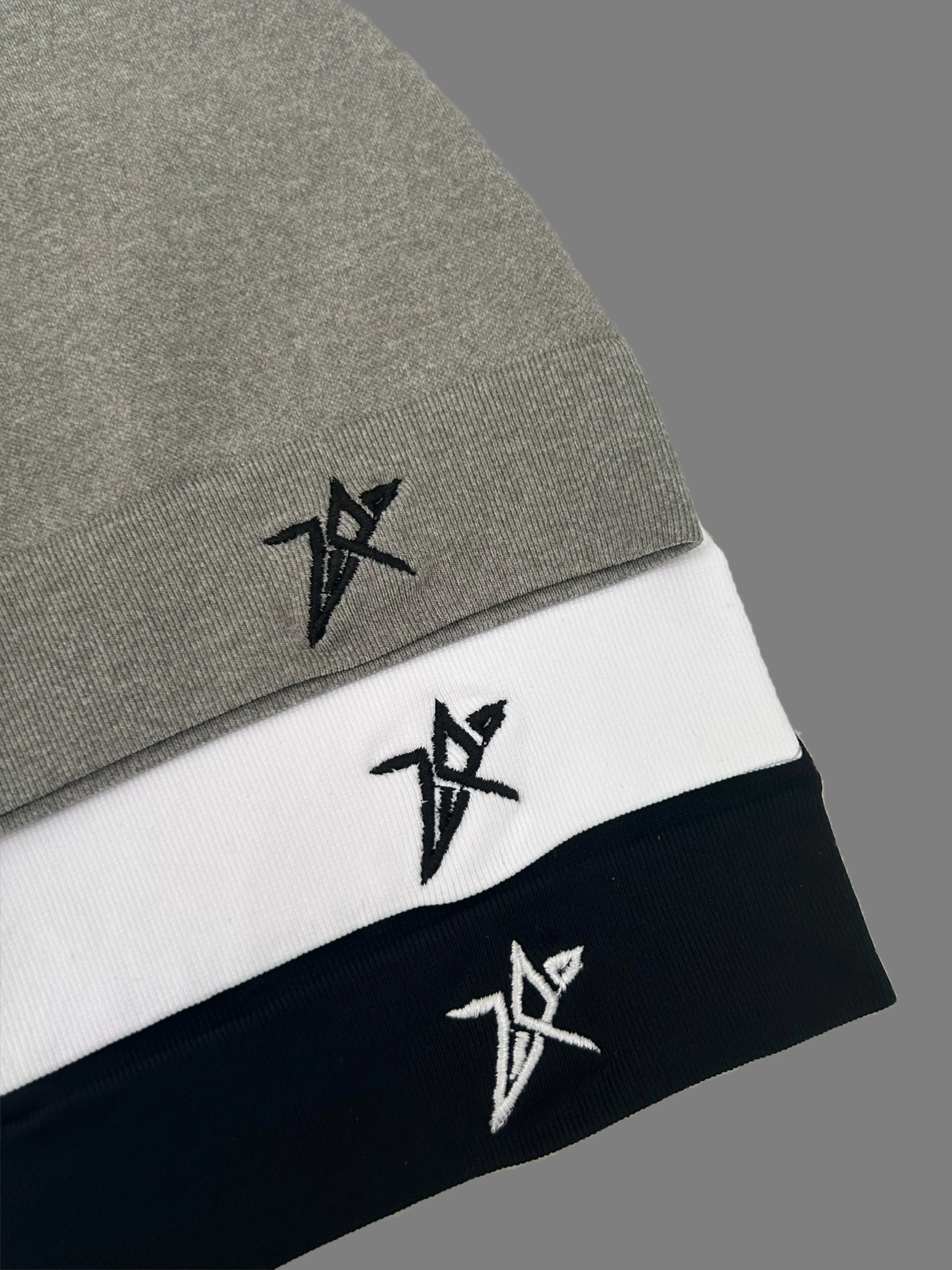 Star Embroidered Beanie – Soft Breathable Stretch Skull Cap