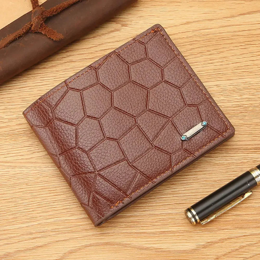 Men's Slim Canvas Card Holder Wallet — Mini Thin Coin Pouch & ID Holder