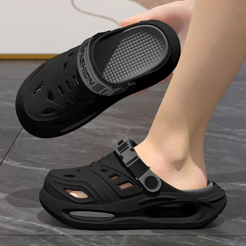 Men's Arch Support EVA Clogs – Breathable Anti-Slip Thick Sole Summer Hole Shoes