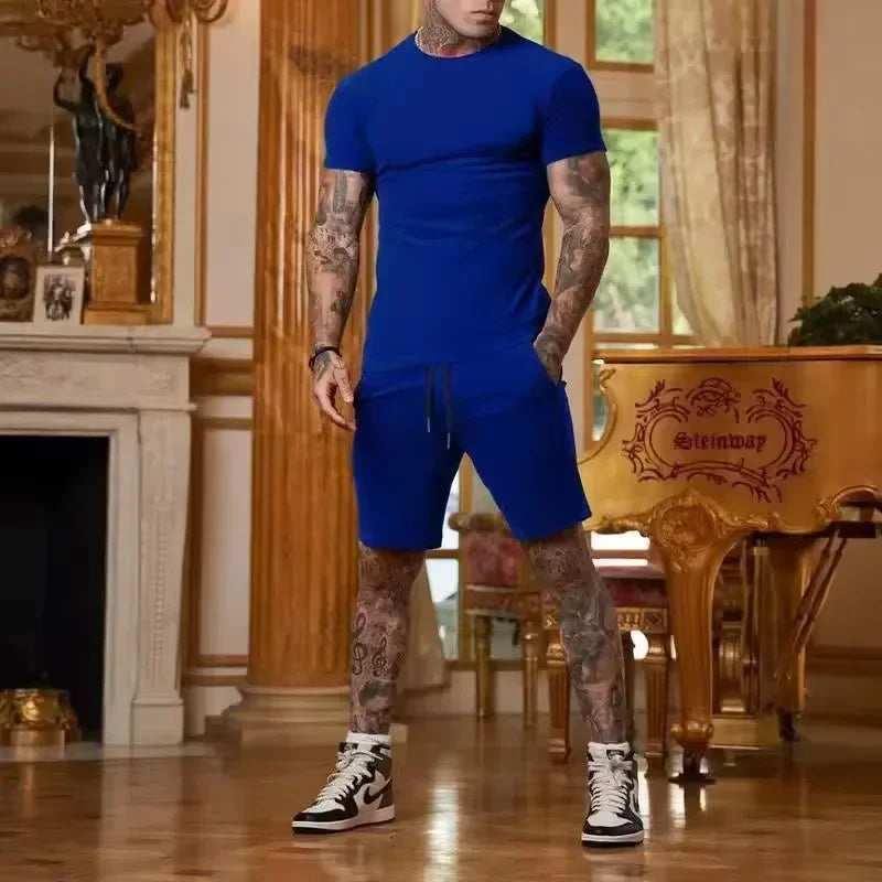 Men's Outdoor Sport T-Shirt & Shorts Set
