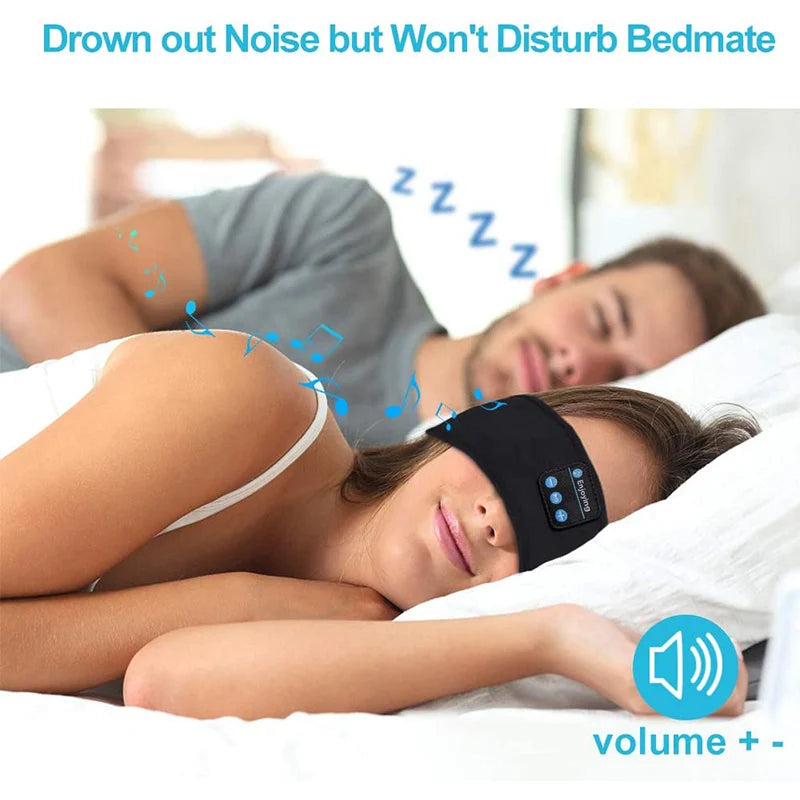 Bluetooth Sleep Eye Mask Headphones – Wireless Music & Sport Headband