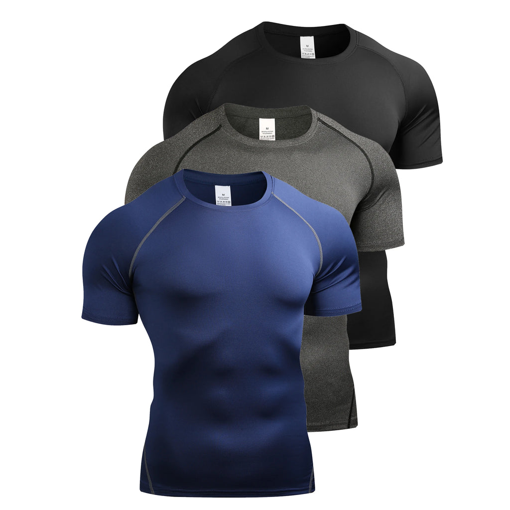 Men's Compression T-Shirt – Quick-Dry Athletic Gym & Running Top