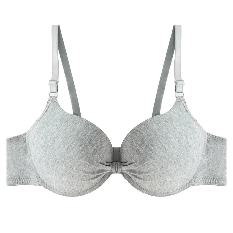 Women's Deep V Push-Up Bra — Underwire, Backless, Padded, Sizes 34–38
