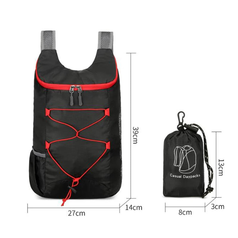 Foldable Outdoor Backpack – 20L, Lightweight & Waterproof for Hiking & Travel