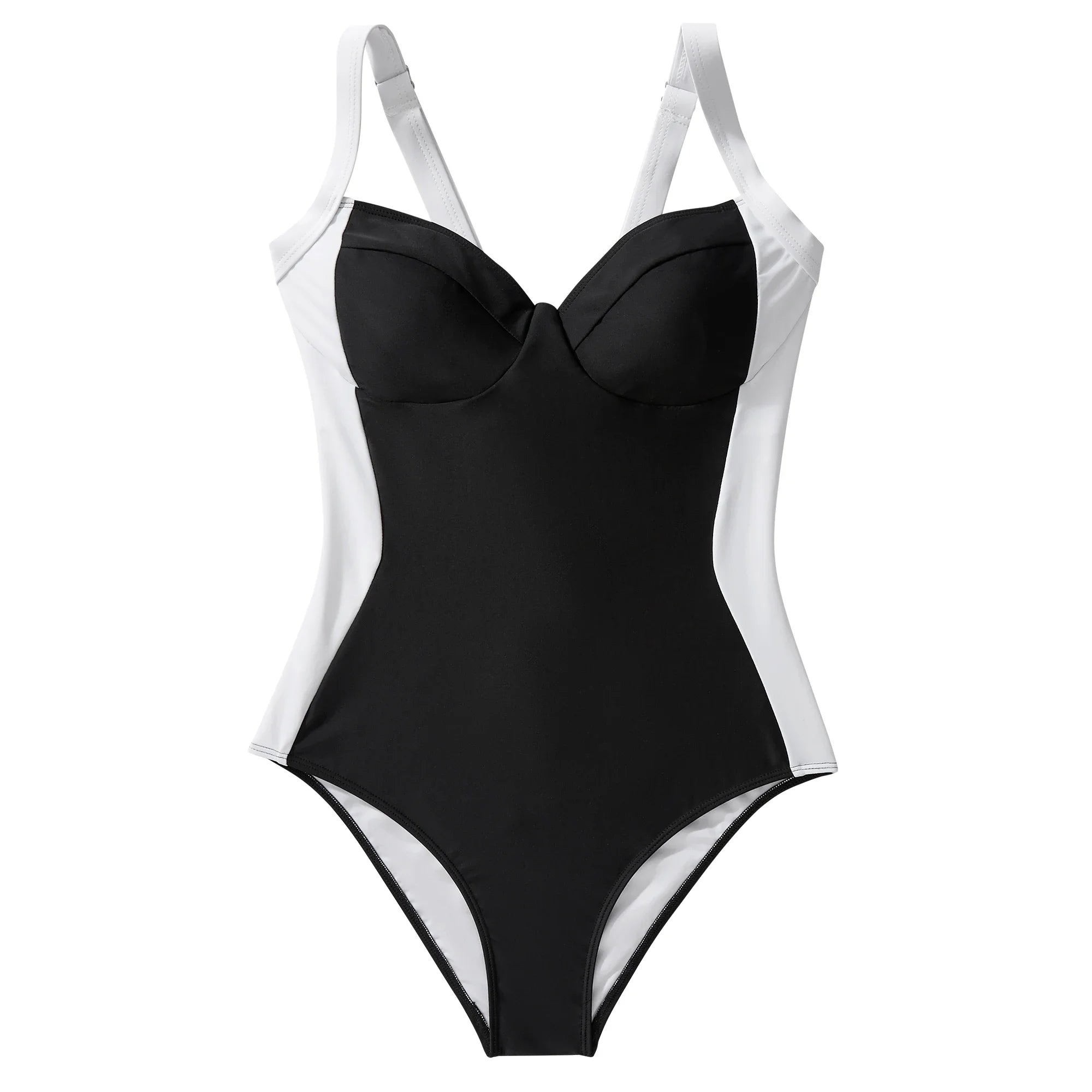 Traje de baño de una pieza con control de abdomen, tirantes finos, con forma, para mujer, estilo bohemio, bikini de talla grande, push up, liso