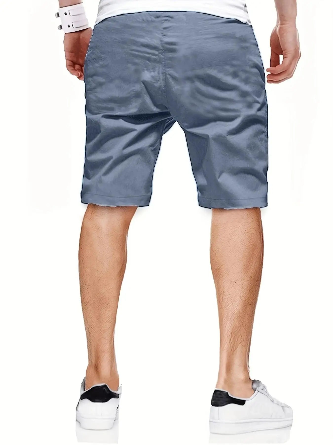 Men's Casual Bermuda Shorts – Elastic Waist Fitness & Jogger Shorts