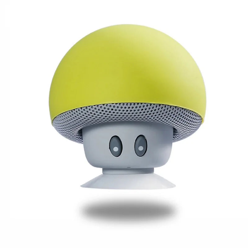 Mushroom Bluetooth Speaker – Wireless, Waterproof & Portable with Suction Cup