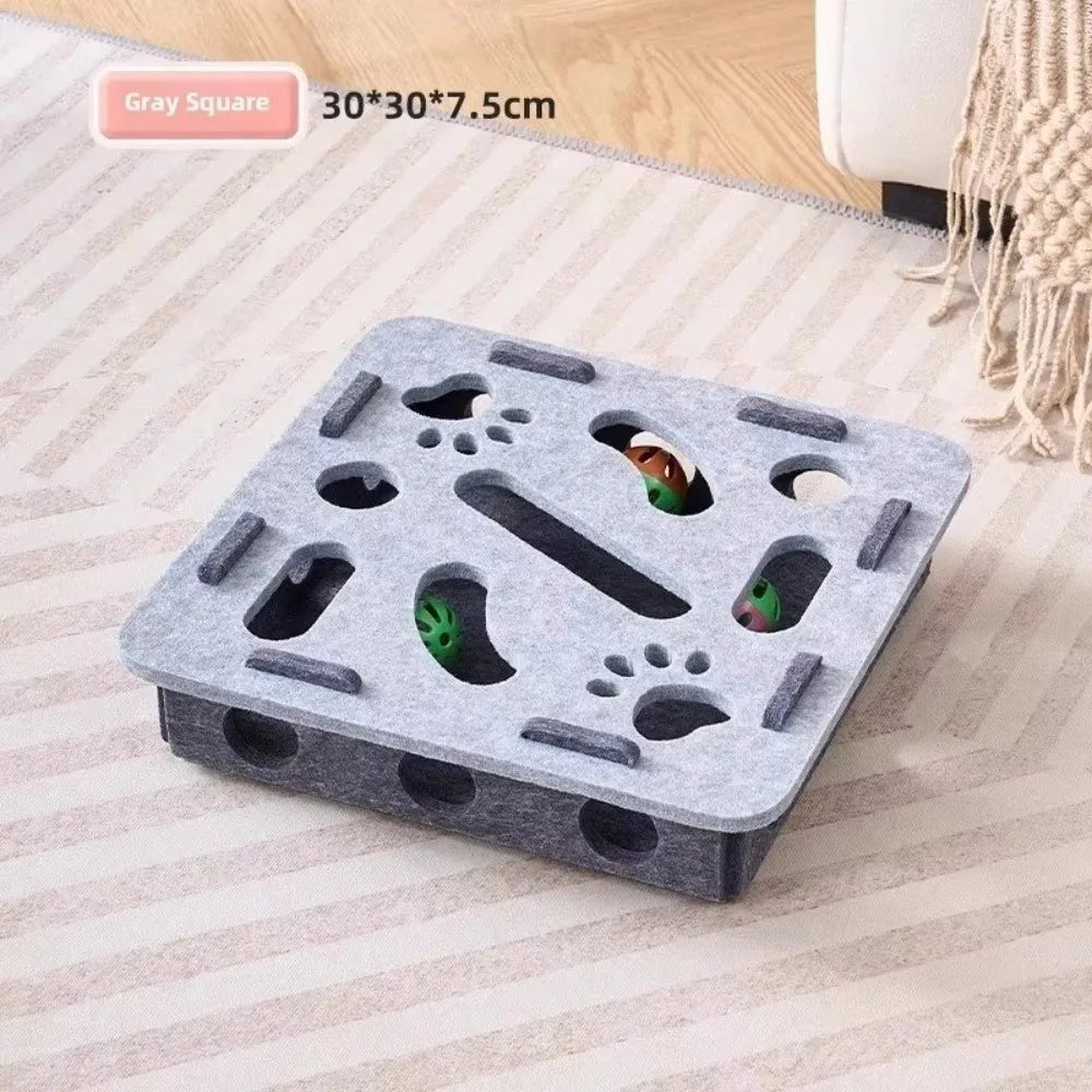 Cat Puzzle Scratch Box with Balls