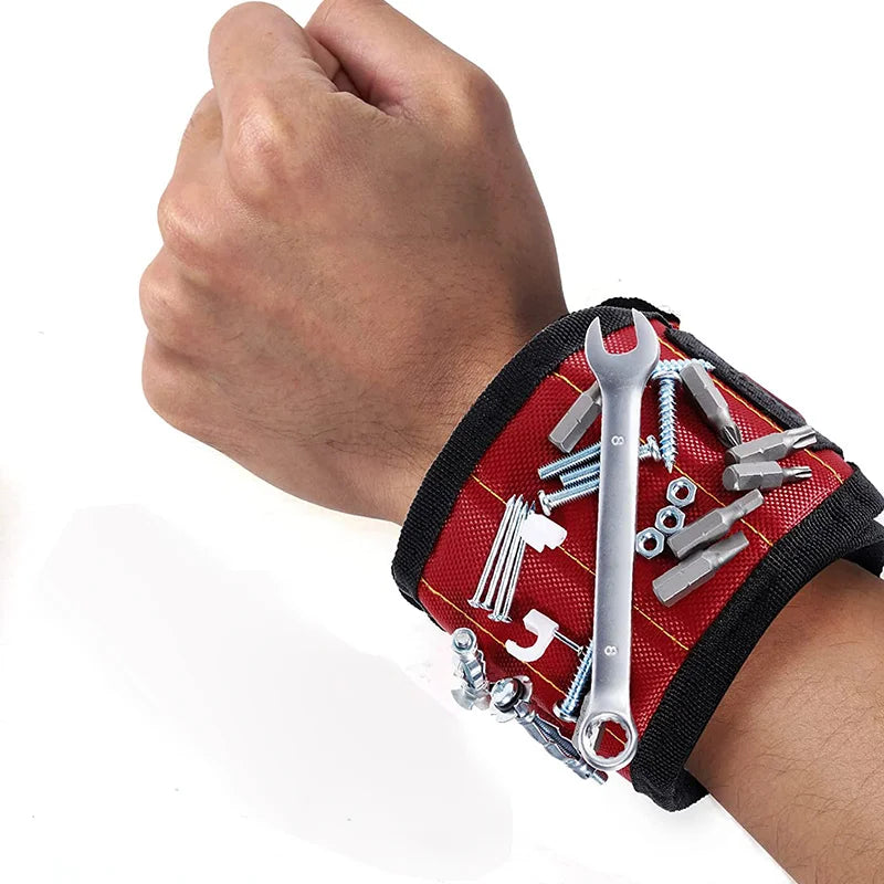 Magnetic Wristband Tool Holder – Strong Magnet Wrist Strap for Screws, Nails & Bits