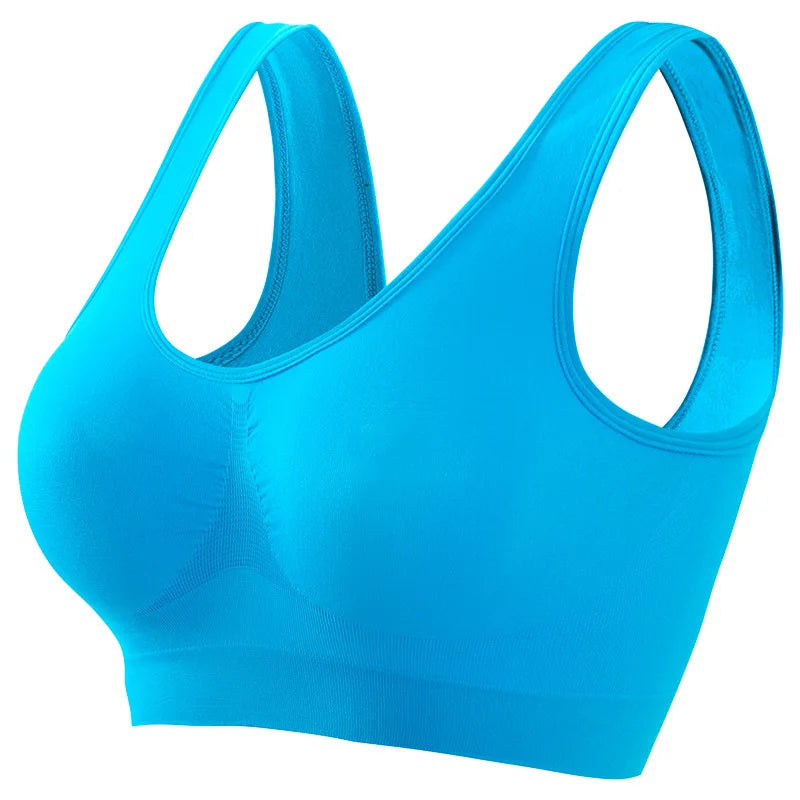Sujetador Push-Up Sin Costuras para Mujer, Bralette Deportivo sin Aros, Top Corto, Lencería Sexy Lisa, Sin Relleno, Transpirable, Tallas Grandes, Sujetador Tipo Top S-5XL